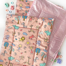 Load image into Gallery viewer, Doodle Land Re-usable diaper changing mat - Set of 3 - Oranges and Lemons