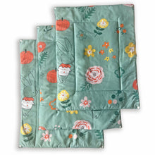 Load image into Gallery viewer, Bunny Love Re-usable diaper changing mat - Set of 3 - Oranges and Lemons