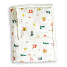 Load image into Gallery viewer, Cute Animals - Muslin Blanket / Comforter/ Quilt - Oranges and Lemons