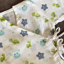 Load image into Gallery viewer, Bamboo Muslin Night Suit | Kimono Set | Turtle Print - Oranges and Lemons