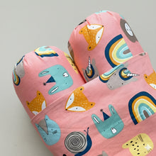 Load image into Gallery viewer, Baby Anti Roll Pillow - Pink - Oranges and Lemons