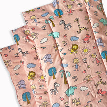 Load image into Gallery viewer, Doodle Land Re-usable diaper changing mat - Set of 3 - Oranges and Lemons