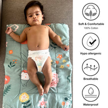 Load image into Gallery viewer, Bunny Love Re-usable diaper changing mat - Set of 3 - Oranges and Lemons