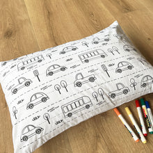 Load image into Gallery viewer, DIY Doodle Art Pillow Covers (Set of Two) - Dreams Come True - Oranges and Lemons