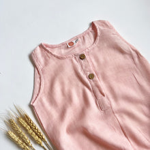 Load image into Gallery viewer, Organic Muslin Romper - Pink - Oranges and Lemons