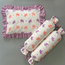 Load image into Gallery viewer, Baby Pillow and Bolster Cushions Set - Unicorn - Oranges and Lemons