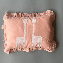 Load image into Gallery viewer, Baby Pillow and Bolster Cushions Set - Giraffe - Oranges and Lemons