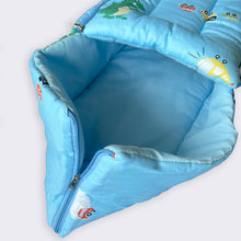 Load image into Gallery viewer, Dinosaur on the run - Carry Nest - Blue - Oranges and Lemons