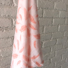 Load image into Gallery viewer, Feathers (Peach) - Organic Cotton Swaddles - Oranges and Lemons