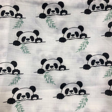 Load image into Gallery viewer, Playful Pandas - Organic Muslin Swaddles (Set of Two) - Oranges and Lemons