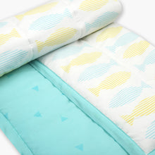 Load image into Gallery viewer, Counting Fish - Organic Cot Bedding Set - Oranges and Lemons