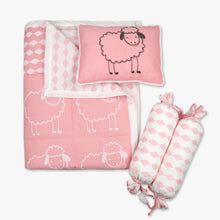 Load image into Gallery viewer, 3 Piece Cot Bedding Set - Oranges and Lemons