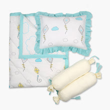 Load image into Gallery viewer, Fly Away High - 3 Piece Cot Bedding Set - Oranges and Lemons