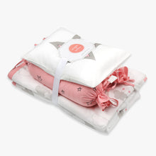 Load image into Gallery viewer, Starry Night - Organic Cot Bedding Set - Oranges and Lemons