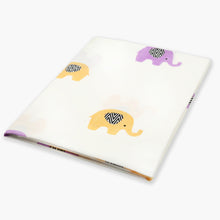Load image into Gallery viewer, Enchanting Elephants - Organic Cot Sheet - Oranges and Lemons