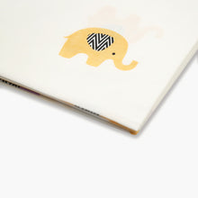 Load image into Gallery viewer, Enchanting Elephants - Organic Cot Sheet - Oranges and Lemons