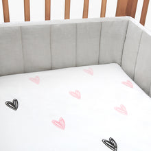Load image into Gallery viewer, Little Hearts - Organic Cot Bedding Sets - Oranges and Lemons