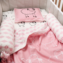 Load image into Gallery viewer, Cot sheet, Blanket, Pillow, Bolsters set - Oranges and Lemons