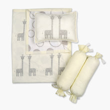 Load image into Gallery viewer, The Giraffes - 3 Piece Cot Bedding Set - Oranges and Lemons