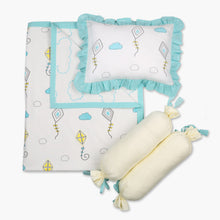Load image into Gallery viewer, Fly Away High - 3 Piece Cot Bedding Set - Oranges and Lemons