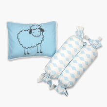 Load image into Gallery viewer, Baby Pillow and Bolster Set - Oranges and Lemons