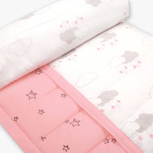 Load image into Gallery viewer, Starry Night - Organic Cot Bedding Set - Oranges and Lemons