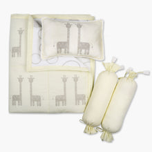 Load image into Gallery viewer, The Giraffes - 3 Piece Cot Bedding Set - Oranges and Lemons