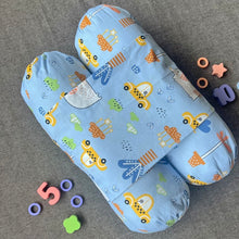 Load image into Gallery viewer, Baby Anti Roll Pillow - Blue - Oranges and Lemons
