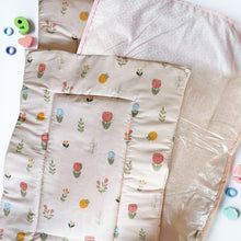 Load image into Gallery viewer, Tulip Bloom - Re-usable diaper changing mat - Pink - Oranges and Lemons
