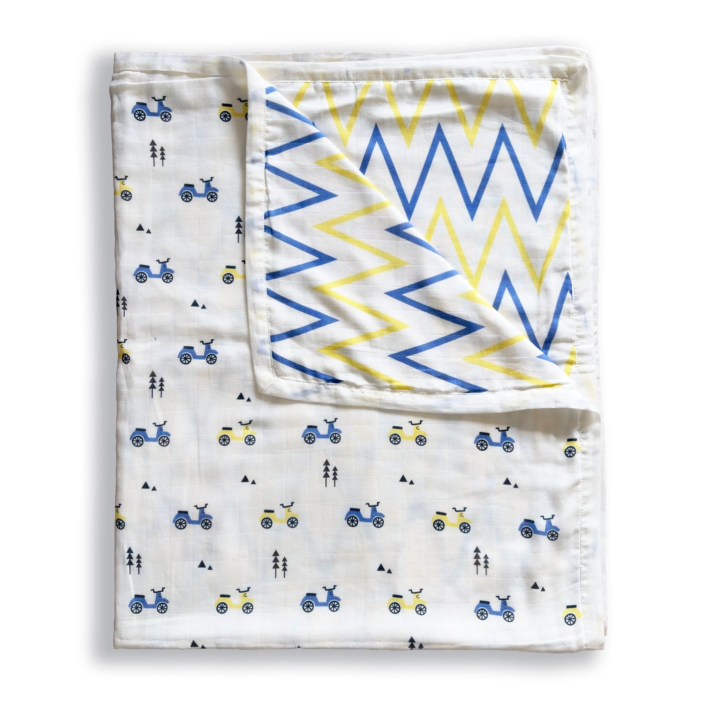 Little Rider - Organic Muslin Cot Bedding Gift Set - Set of 4 - Oranges and Lemons