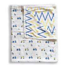 Load image into Gallery viewer, Little Rider - Organic Muslin Cot Bedding Gift Set - Set of 4 - Oranges and Lemons
