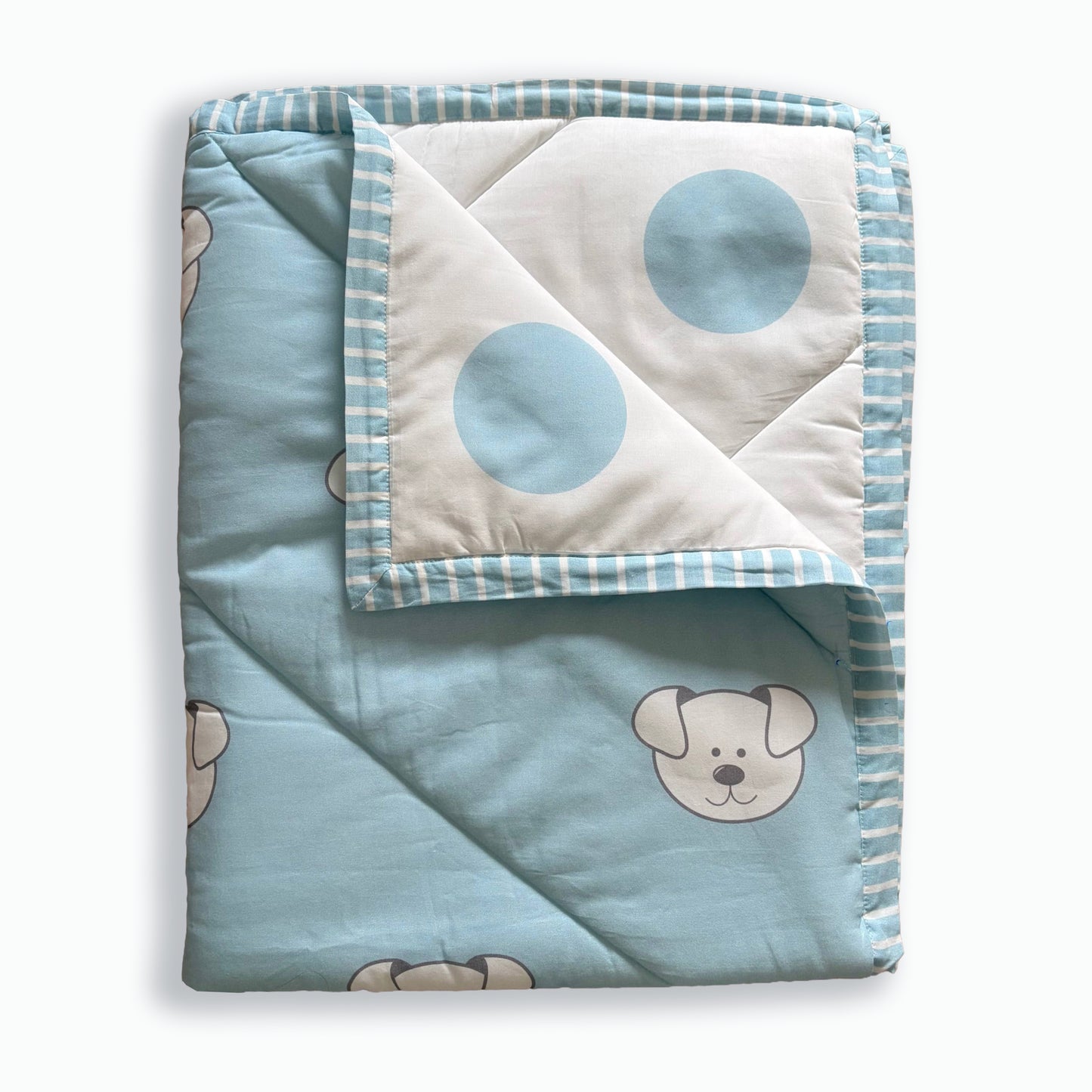 Pawfect Puppy — Organic Cotton Quilt & Plushie Set