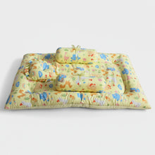 Load image into Gallery viewer, Gadda Set with Bolsters - Set of 4 - Yellow - Oranges and Lemons
