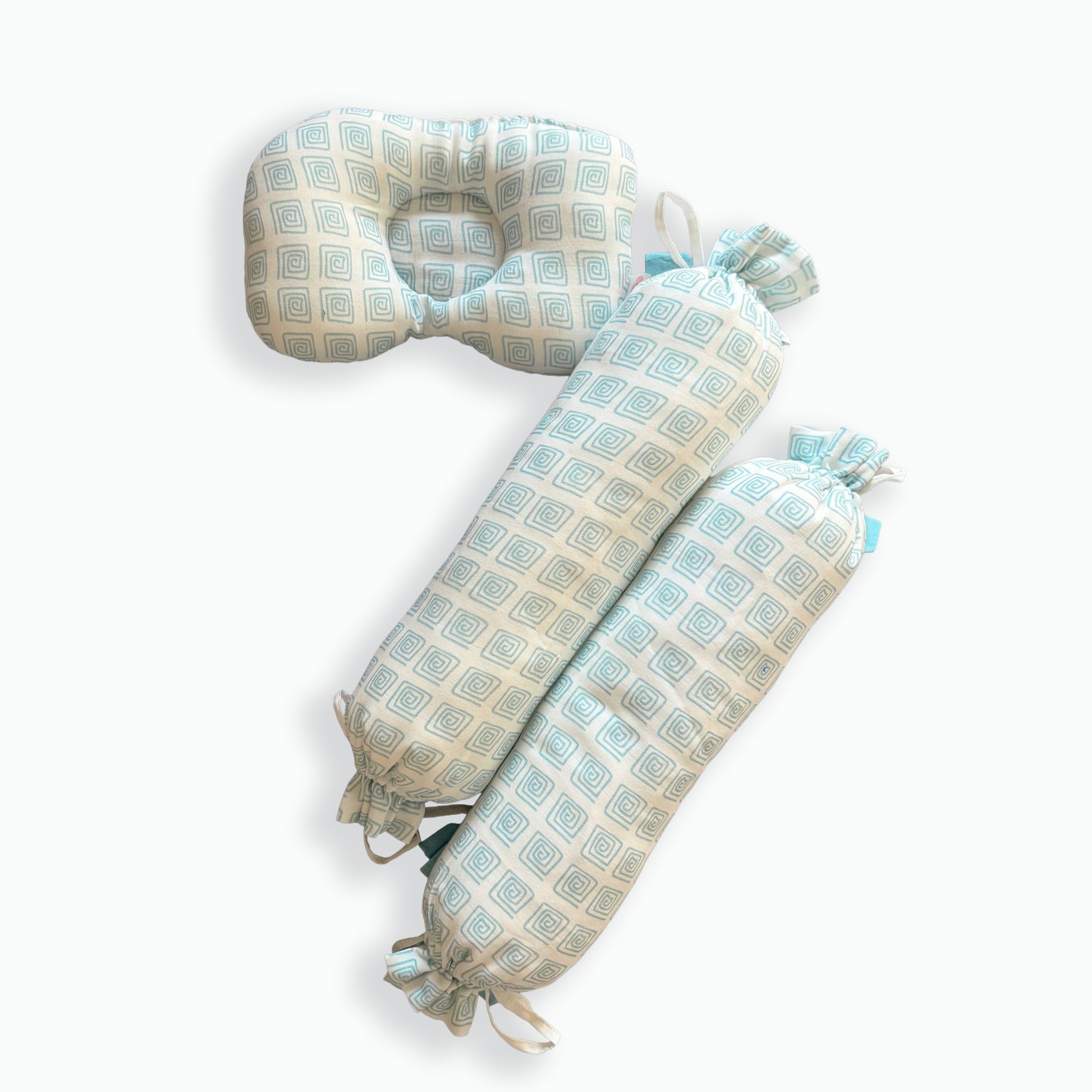 Llama Adventure - Organic Muslin Cot Bedding Gift Set - Set of 5 - Oranges and Lemons