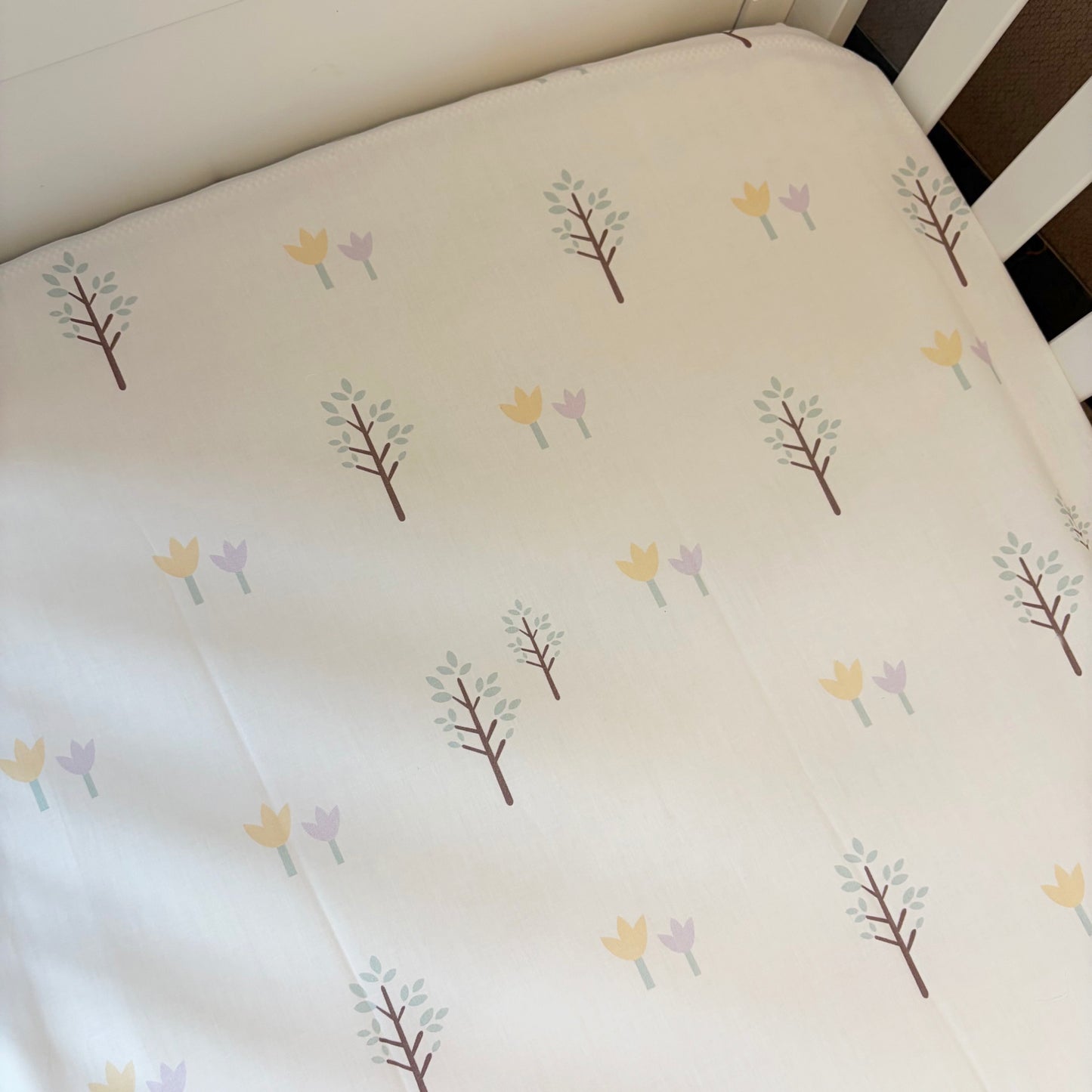 Giraffe Safari - Organic Cot Bedding Set with Quilt - Oranges and Lemons