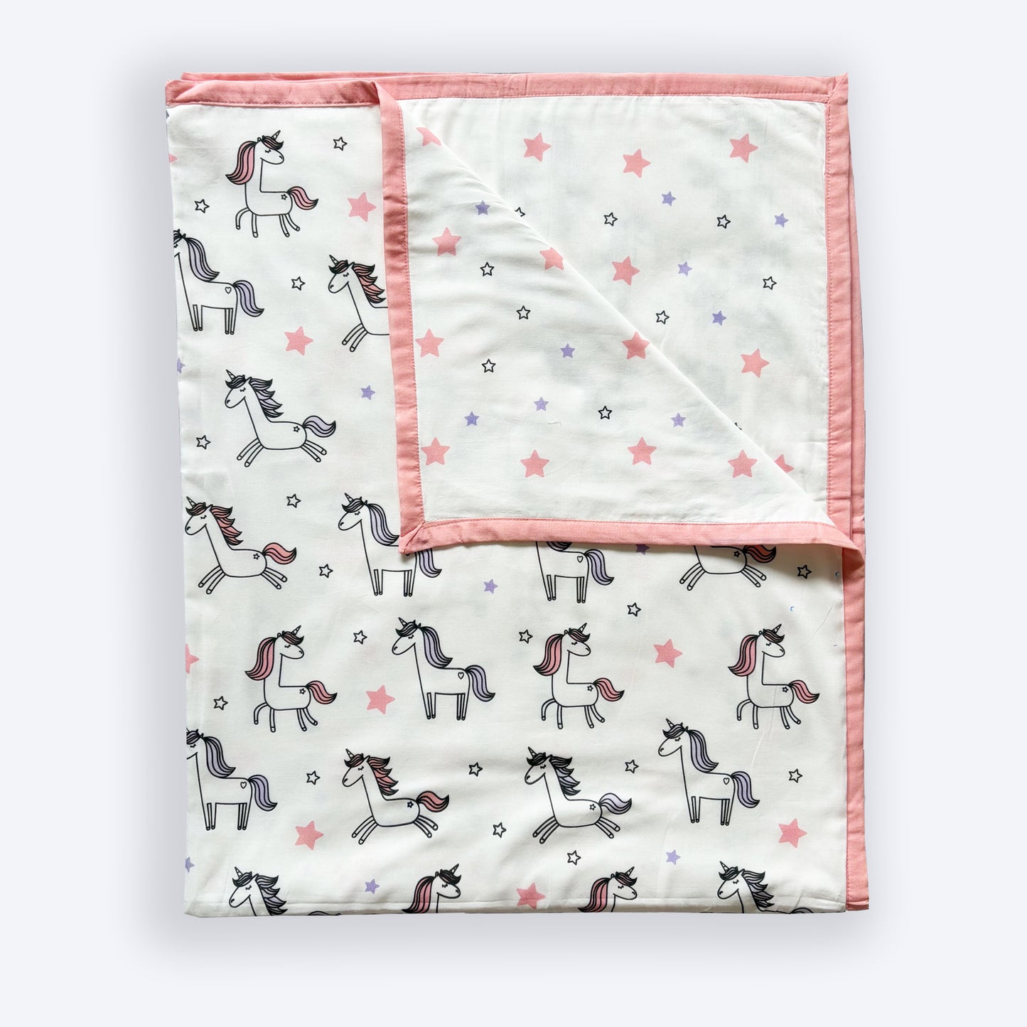 Unicorn Dreams — Organic Cotton Dohar & Plushie Set
