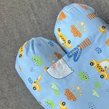 Load image into Gallery viewer, Baby Anti Roll Pillow - Blue - Oranges and Lemons
