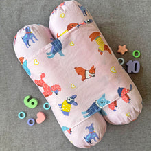 Load image into Gallery viewer, Baby Anti Roll Pillow - Puppy Love - Oranges and Lemons
