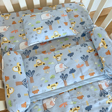 Load image into Gallery viewer, Nature - Crib Bedding Set - Blue - Oranges and Lemons
