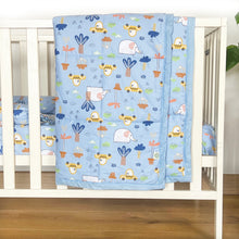 Load image into Gallery viewer, Nature - Crib Bedding Set - Blue - Oranges and Lemons
