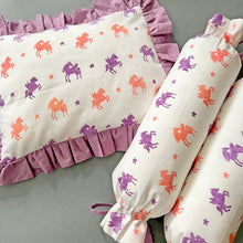 Load image into Gallery viewer, Baby Pillow and Bolster Cushions Set - Unicorn - Oranges and Lemons
