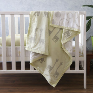 The Giraffes - Organic Cot Bedding Set - Oranges and Lemons