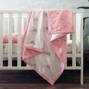 Starry Night - 3 Piece Cot Bedding Set - Oranges and Lemons