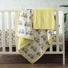 Load image into Gallery viewer, Ting-a-Ling... Let&#39;s go Cycling - Organic Dohar (Day Blanket) - Oranges and Lemons
