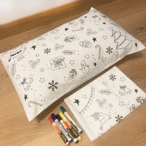 DIY Doodle Art Pillow Cases (Christmas Theme) - Oranges and Lemons