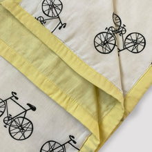 Load image into Gallery viewer, Ting-a-Ling... Let&#39;s go Cycling - Organic Dohar (Day Blanket) - Oranges and Lemons
