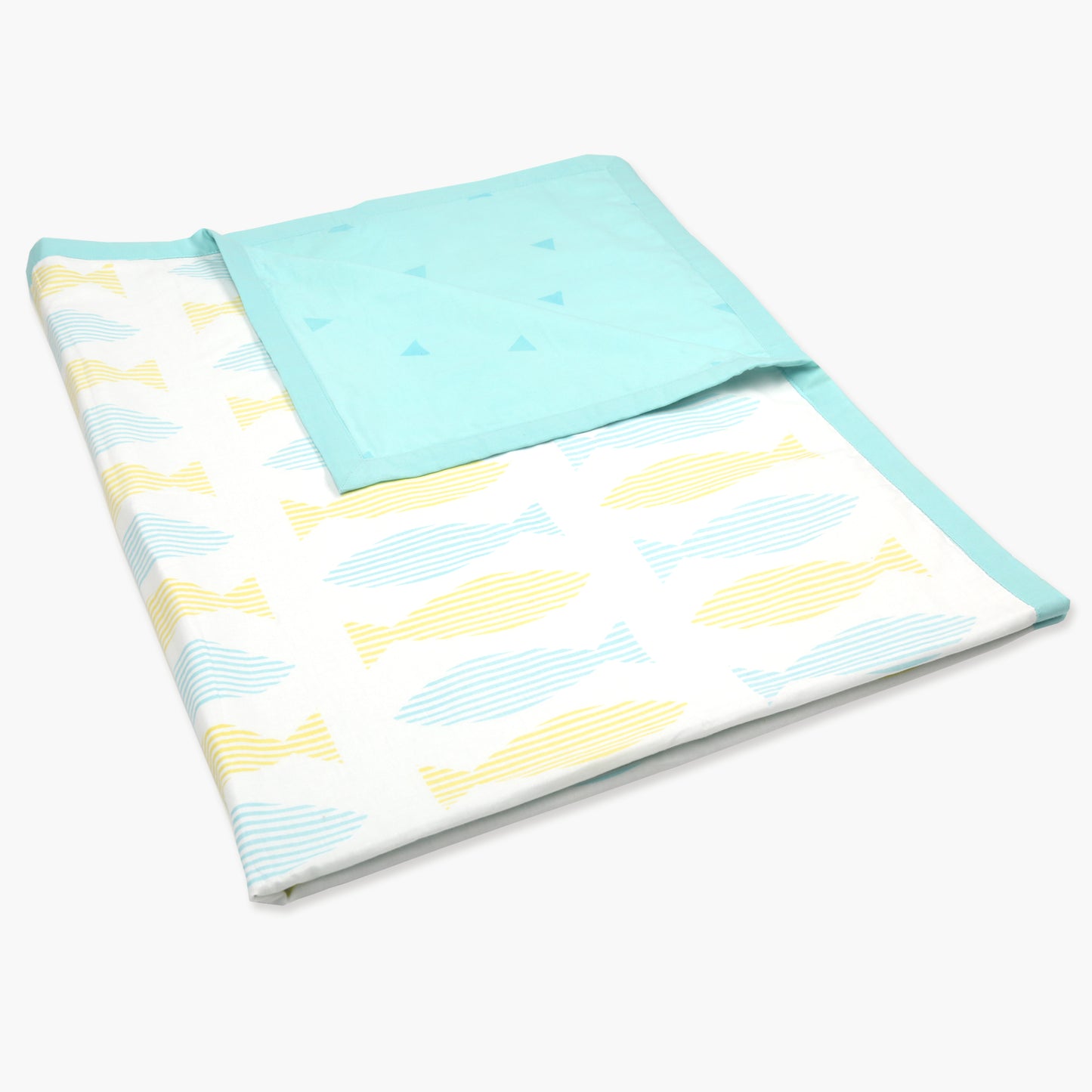 Counting Fish - Organic Dohar (Day Blanket) - Oranges and Lemons