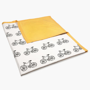 Ting-a-Ling... Let's go Cycling - Organic Dohar (Day Blanket) - Oranges and Lemons