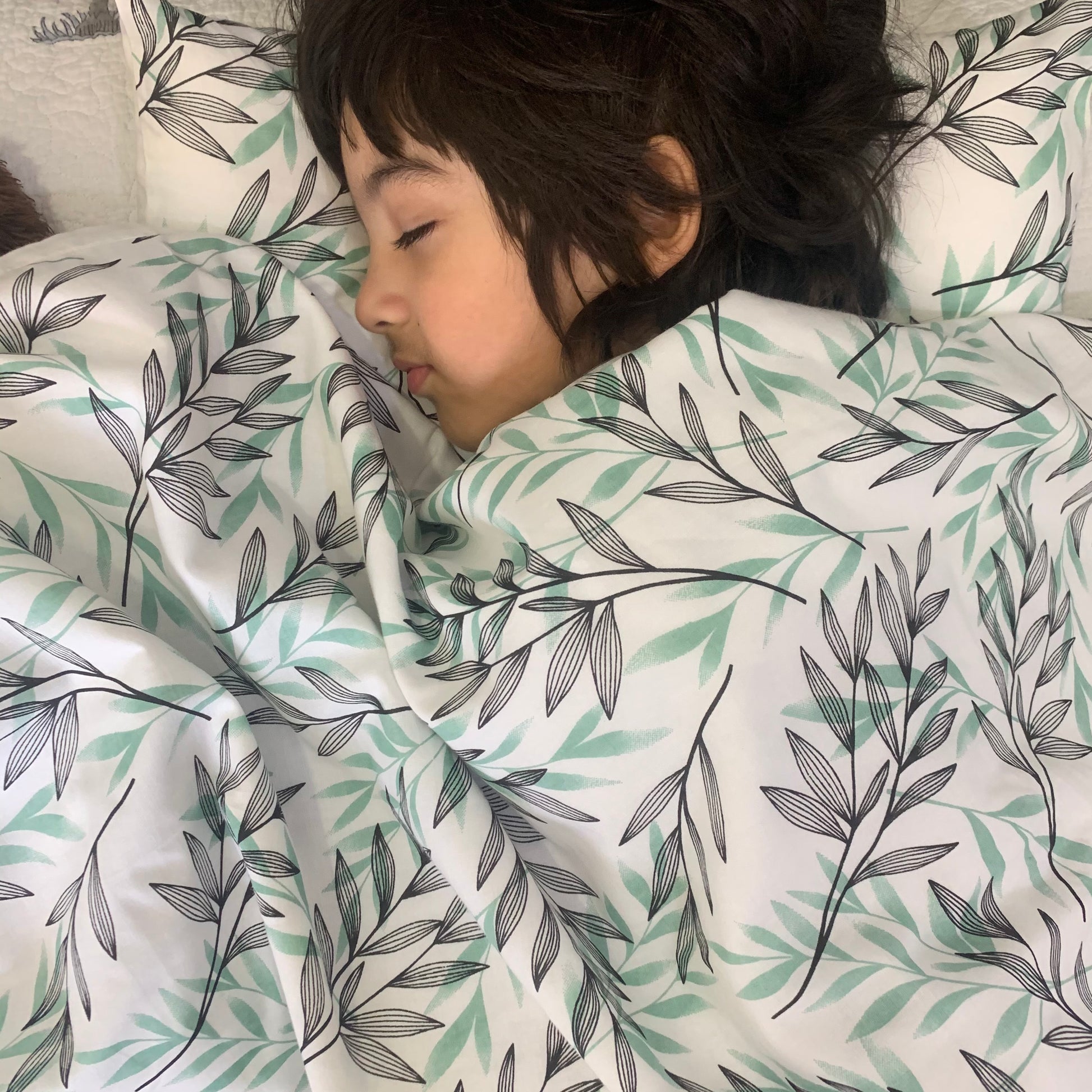 Playful Pandas - Organic Kids Blanket + Pillow - Oranges and Lemons