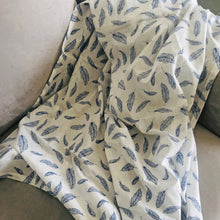 Load image into Gallery viewer, Feathers (Blue) - Organic Cotton Swaddles - Oranges and Lemons

